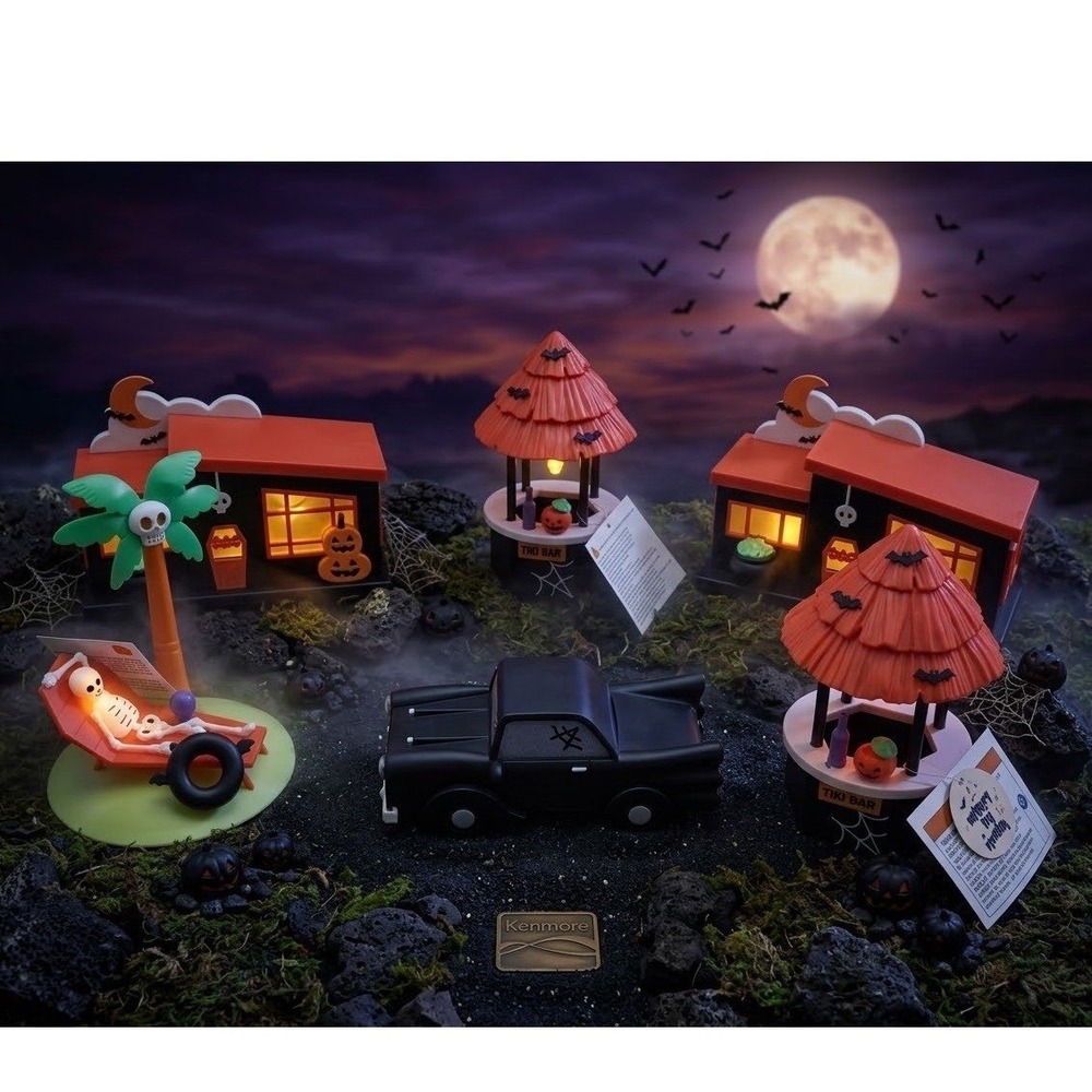 6 piece full set 2025 target Bullseye playground Halloween light up house modern